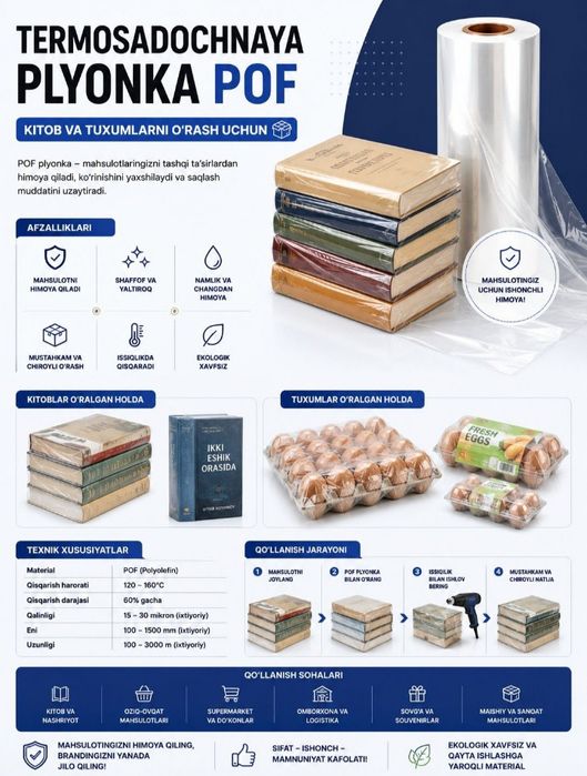 termousadochnaya paket POFF termousadka plyonka термоусадочная пленка