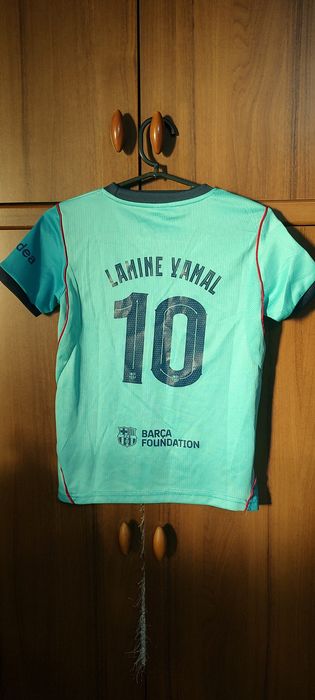 Tricou Barcelona 2024/2025 Third - Lamine Yamal #10  de copii  7 ani
