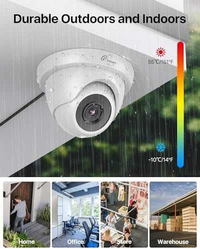 Нов CCTV комплект 4 камери 2MP 1080P нощно виждане BNC за охрана наблюдение дом