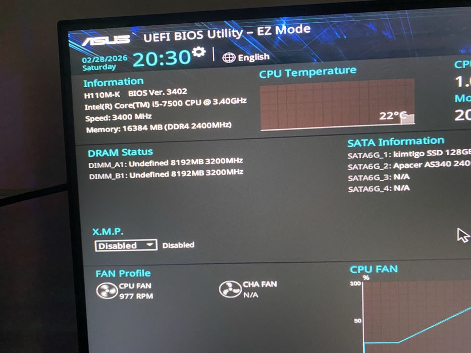 Продам комплект: i5-7500 + H110M (рабочий, без проблем)