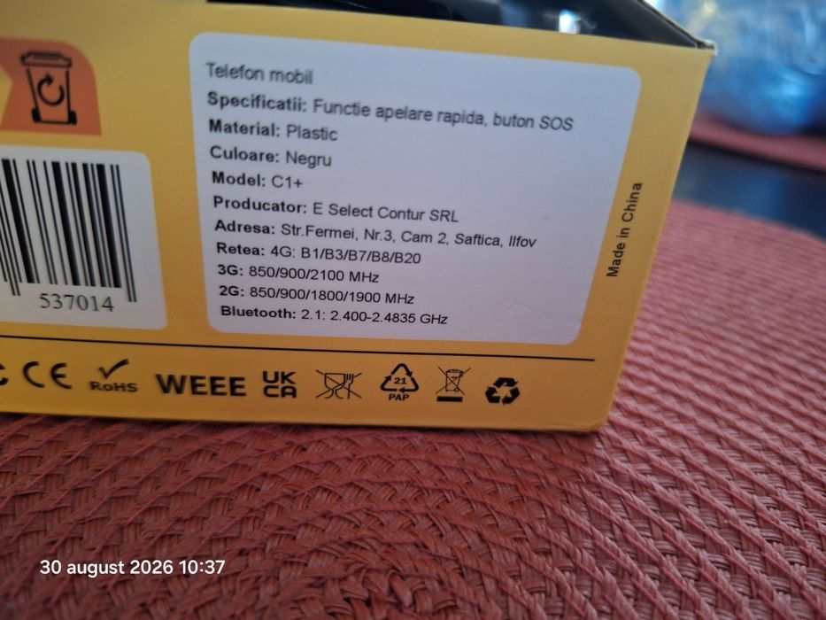 Telefon seniori -Verity C1