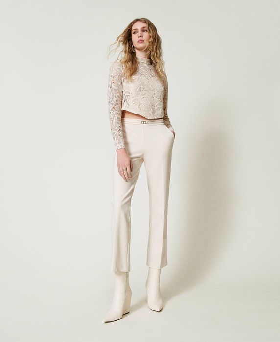 Блуза Twinset от дантела макраме,L/XL, подплатена, нова с етикет!