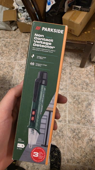 Безконтактен тестер за напрежение Parkside,клещи Crivit и крушки Osram