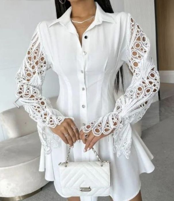 Дамска риза с дантела