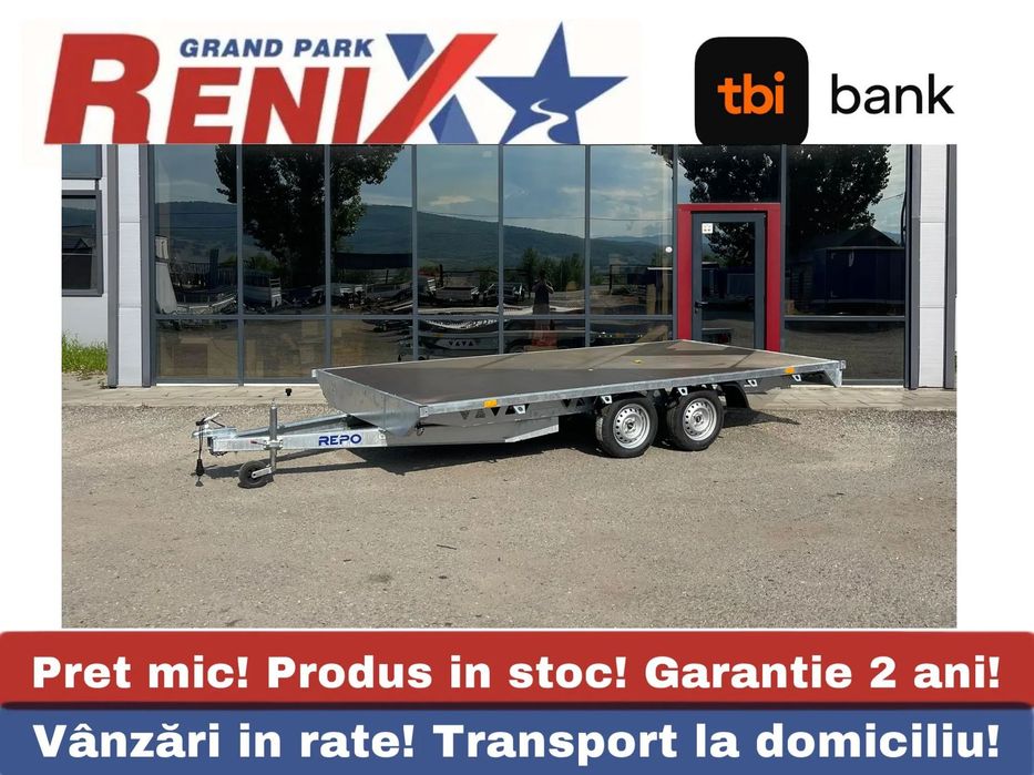 REPO Remorca /Platforma transport auto 4m/2m 750kg Remorca /Platforma 750 kg cat.B