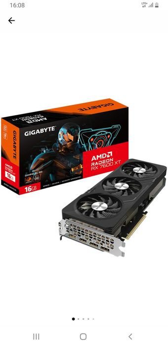 Placa Video GIGABYTE RADEON RX 7600 XT GAMING OC, 16GB GDDR6, 128-bit