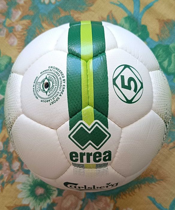Футболна топка Errea Mercurio 3.0 CARLSBERG. Размер 5. Нова.