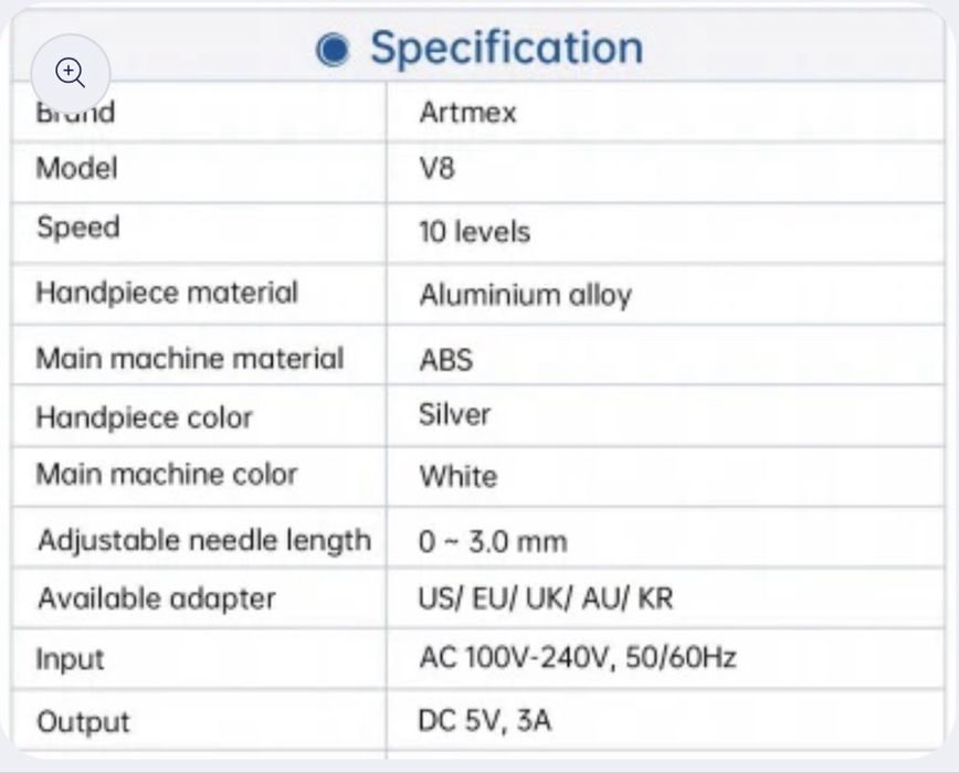 Aparat digital micropigmentare / microneedling Artmex V8