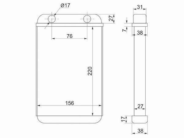 Радиатор отопителя салона  Toyota Land cruiser prado