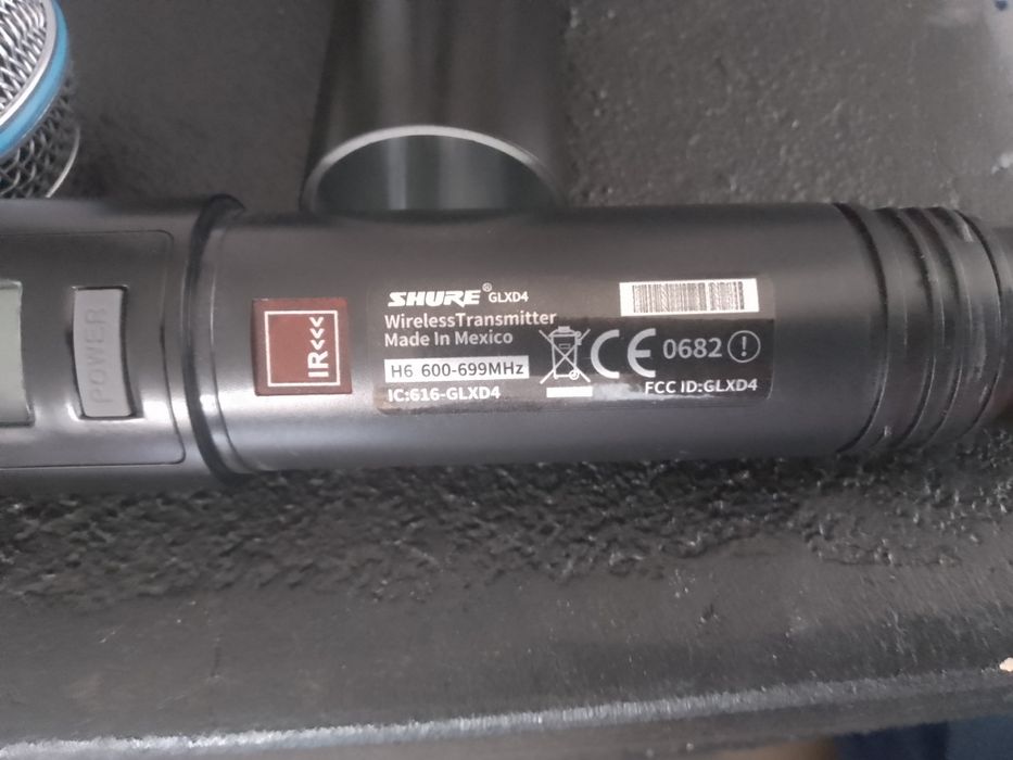 Microfon wireless shure glxd cu beta 58 a doar microfon fără reciver