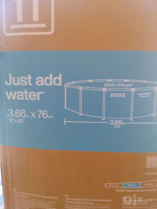 INTEX bassen yangi 3.66m×76cm