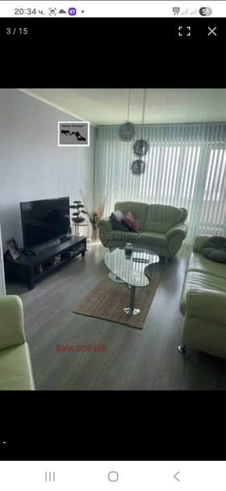 Диван кожен цеят зелен  цена250€