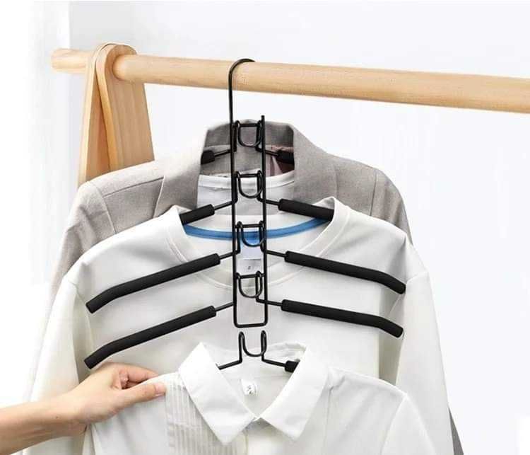 ЛИКВИДАЦИЯ Удобни и практични закачалки 5в1 за Вашите дрехи!