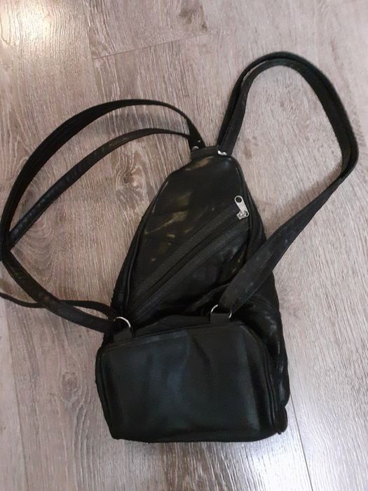 Сумка рюкзак кожа