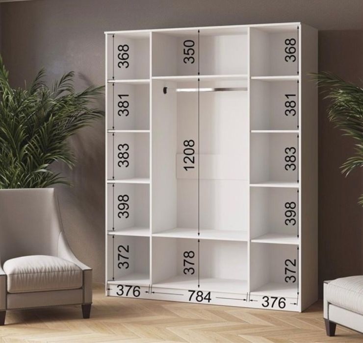 Продам 4-дверный шкаф