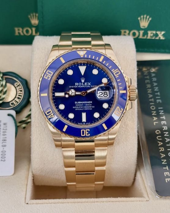 Rolex Submariner Date Dial Blue Aur 18k Acte 2020 Ceramic 41mm