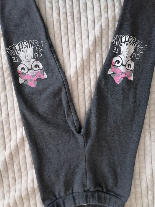 2 бр. плътни детски панталони + блуза за момиче размер 104