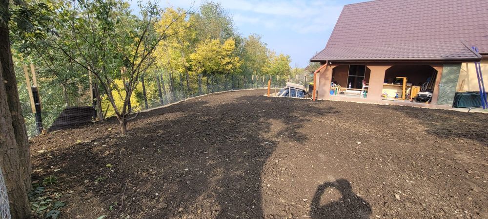 Nivelare îndreptare peluze, pregătire teren cu motocultor de 16cp