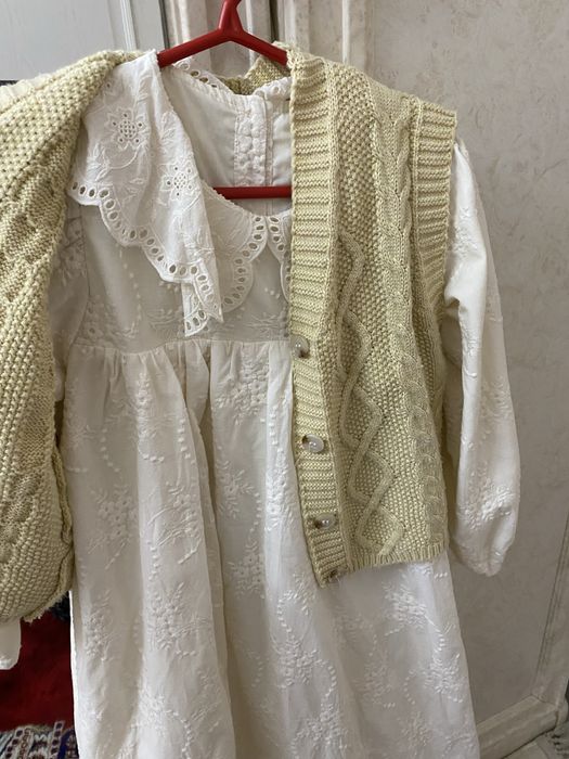 Детское поатье белое