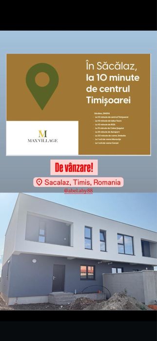 Duplex de vanzare Sacalaz(tot duplexul)