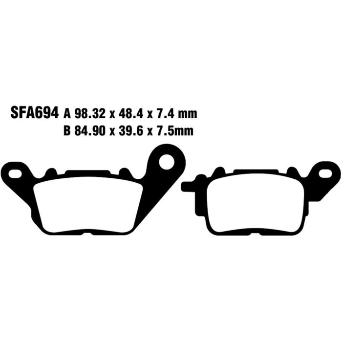Plăcuțe frână organice EBC SFA694 Yamaha