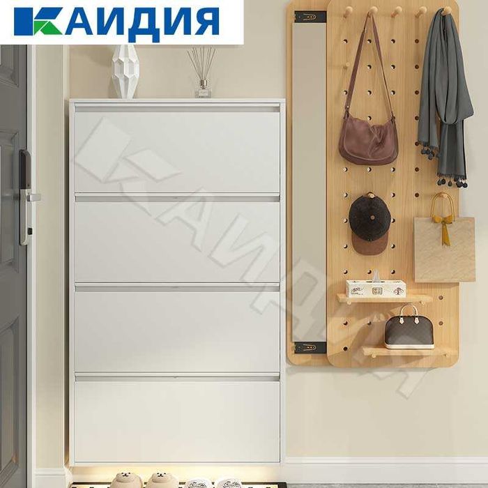 Обувница узкая металлическая для коридора/ oyoq kiyim shkafi