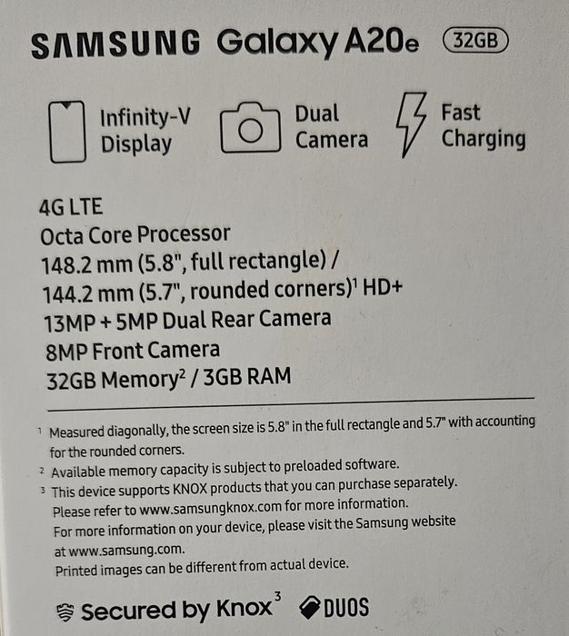 Samsung Galaxy A20e 32GB Dual A202