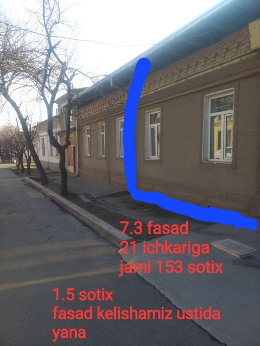 1.5 sotix Yunusobod Shahriston 17 balnitsa orqasi