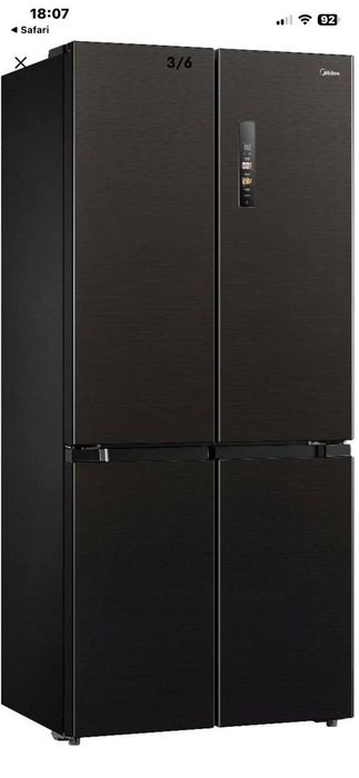 Yengi Midea Premium 4 Eshikli Sovutgich (Qora Shishali)