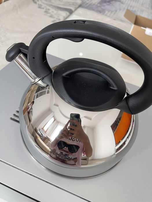Tefal чайник из нержавеющей стали.