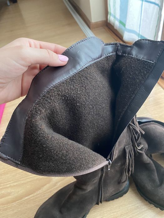 Cizme piele intoarsa naturala BENVENUTI