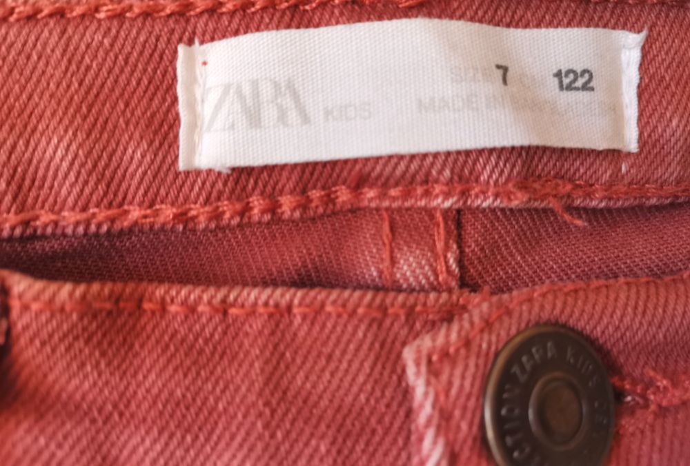 Лот от дънкови къси панталони Zara 7 год 122 и нова тениска X box