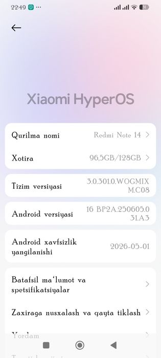 Redmi not 14. Ideal. Srochno sotiladi.