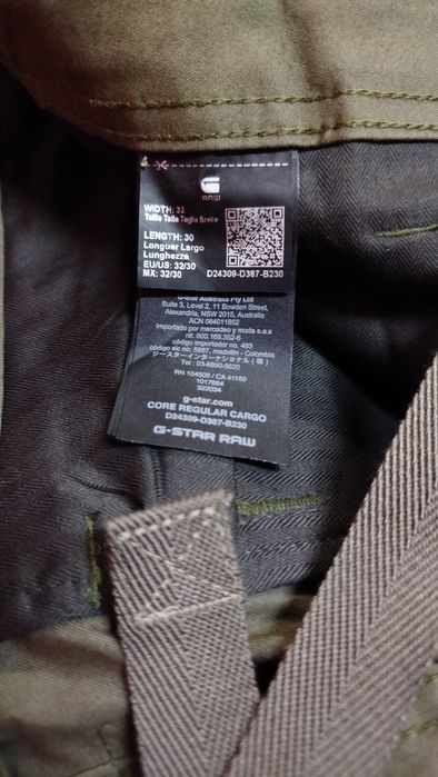 Карго панталон G-Star Raw Core W32 L30 нов мъжки оригинален
