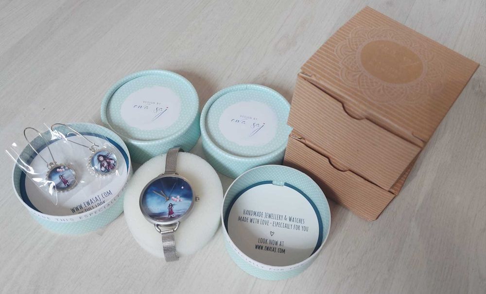 Set ceas cu cercei marca Ewa Saj