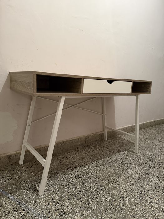 JYSK Бюро ABBETVED д120xш48 см цвят светъл дъб/бяло | Desk