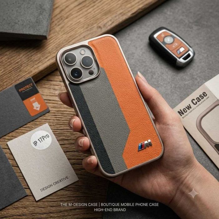 BMW uslubidagi g'ilof iPhone 17 Pro uchun