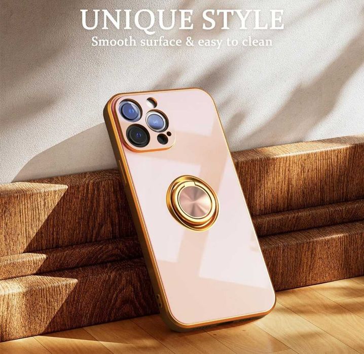 чехол для iPhone 15 Pro Max с кольцевым держателем на 360°