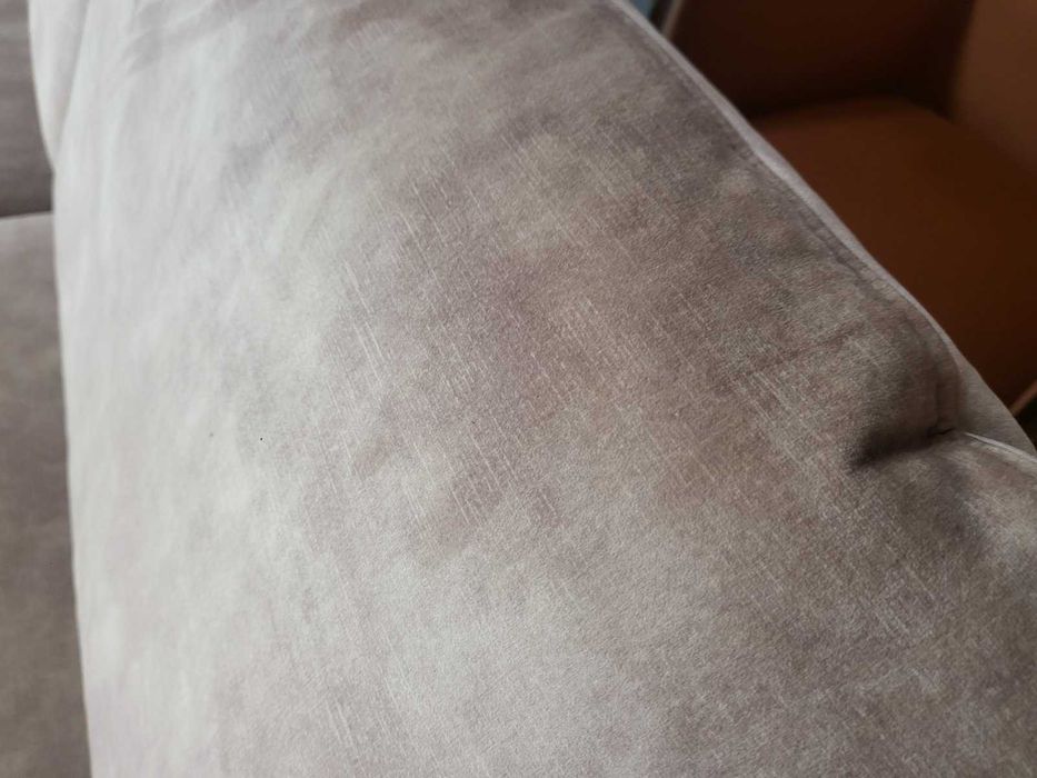 Светло кафяв/бежов П-образен ъглов диван от плат LS701521