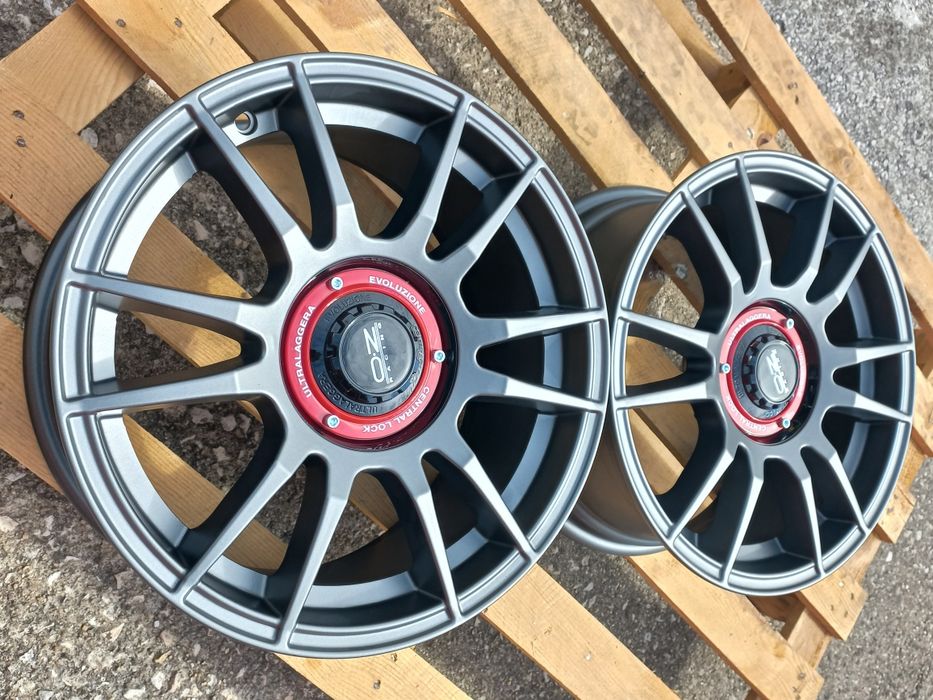 16"5х100 O.Z Матт Гънметал 7ж ет35 Audi A3 Golf4 Polo Tiago Toyota Subaru Чисто Нови.