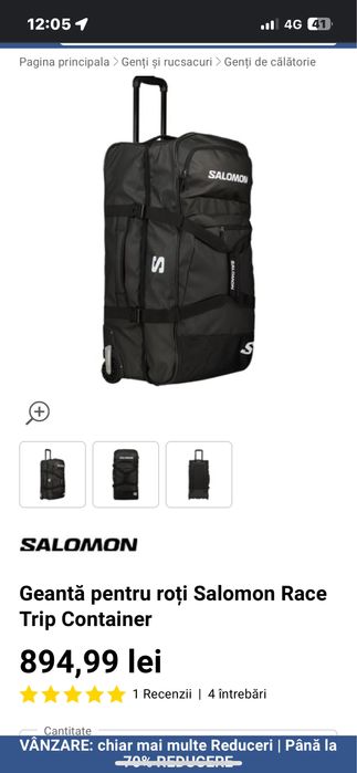 Geanta / troler , marca Salomon 110 litri