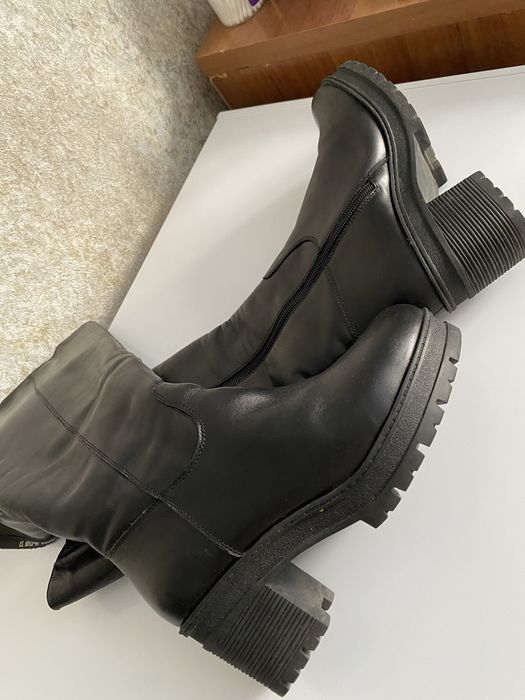 Продам сапоги натуральные кожаные