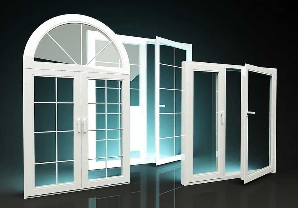 Пластиковые окна двери Стеклянные перегородки Akfa rom eshiklar Termo