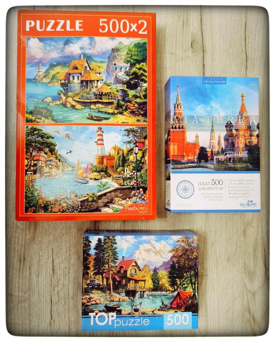 Продам пазлы по 500 деталей