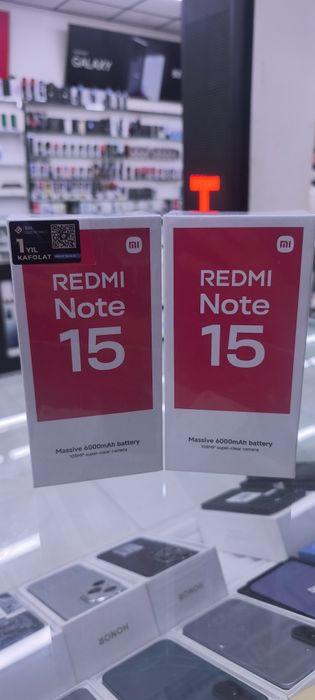 Redmi not 15 yangi 6/128 black,purple