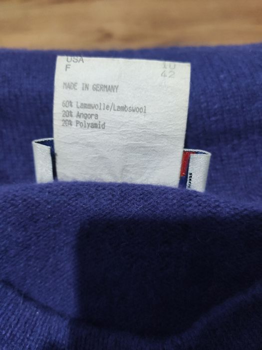 Pulover vintage damă Made in West Germany lână miel și angora 40 M/L