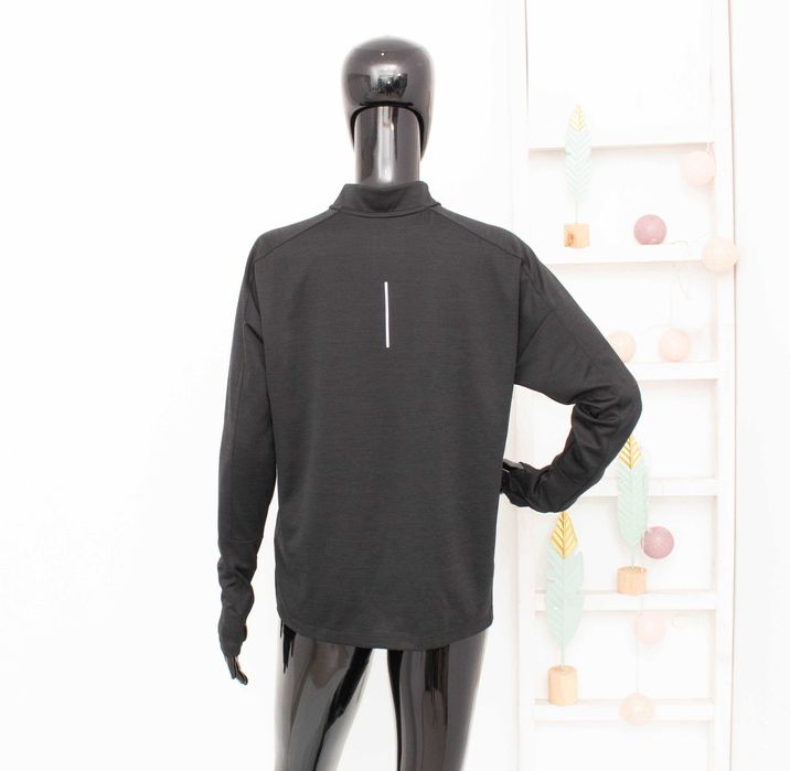 Nike Running Оригинална дамска блуза черна за бягане с цип М