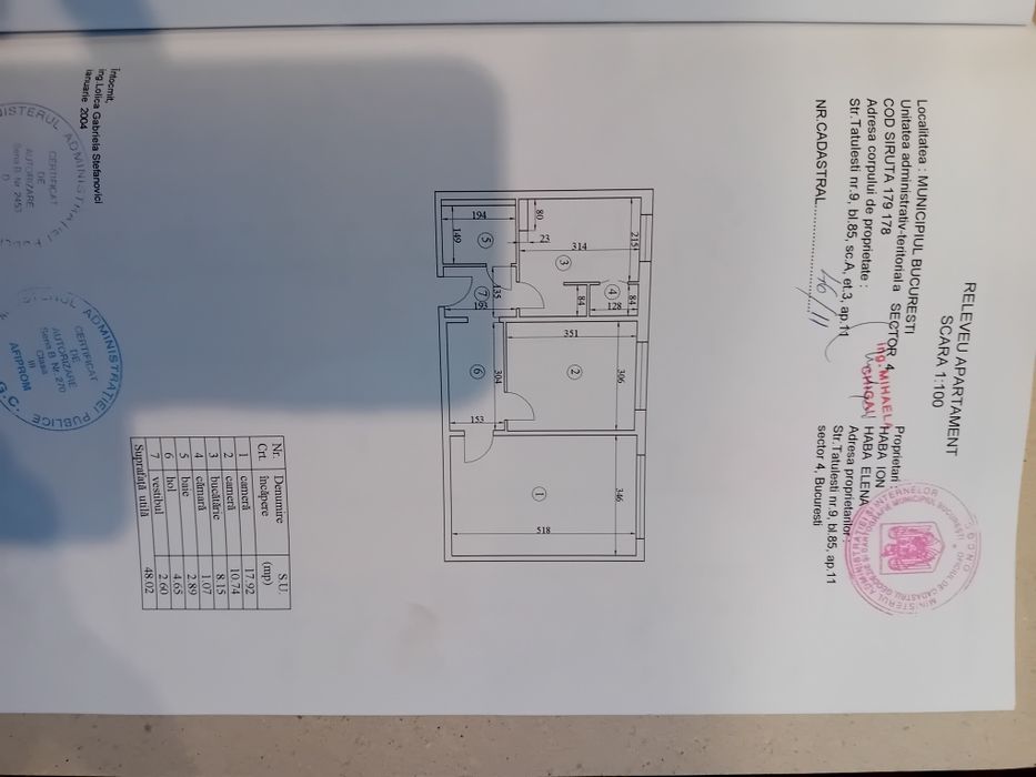 Vând apartament 2 camere Bucuresti