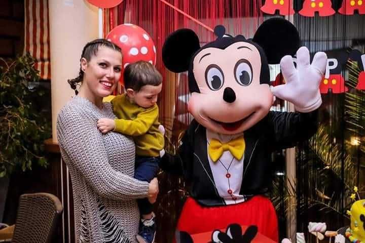 Маскот Мики Маус и Мини Маус