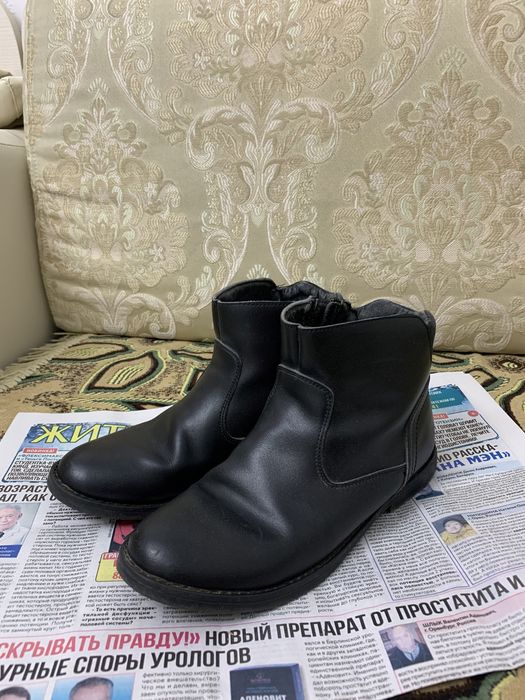 кожаные ботинки, сапоги